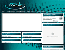Tablet Screenshot of finelinemarketing.com